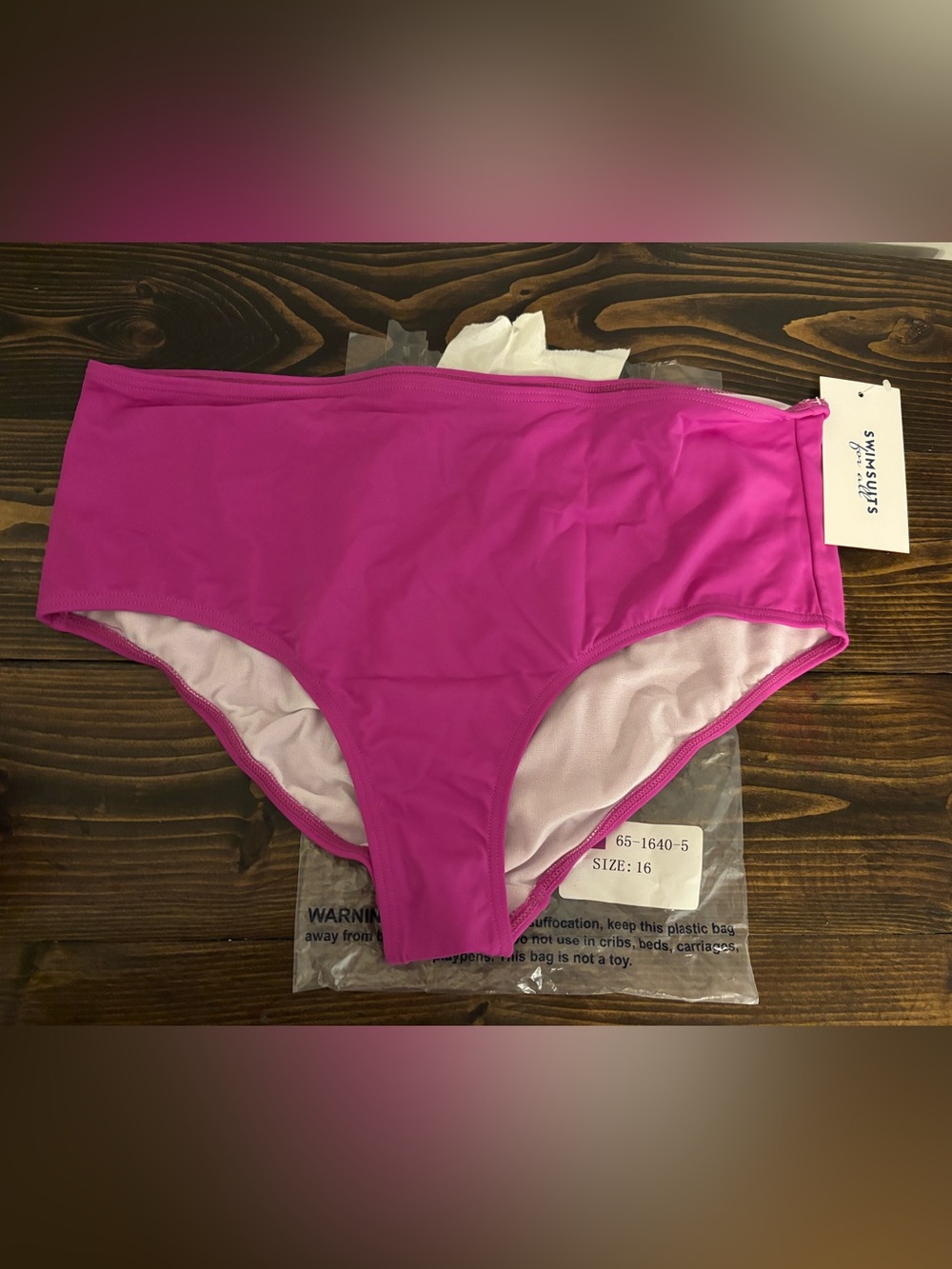 Swimsuits For All High-Waist Bikini Bottom - Bright Fuchsia